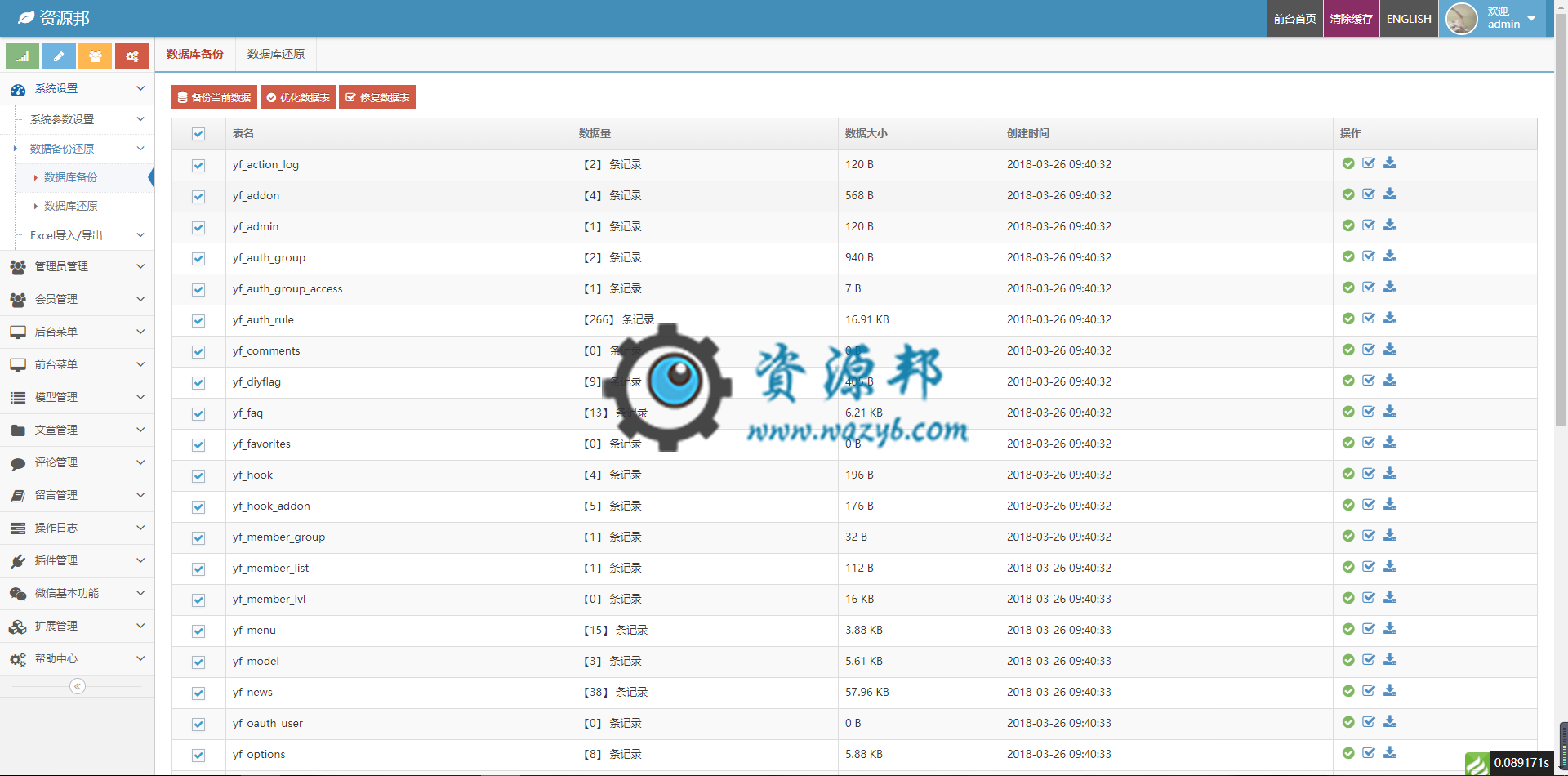 【永久会员专享】基于TP5+ACE框架开发的响应式通用后台权限管理系统插图10 【永久会员专享】基于TP5+ACE框架开发的响应式通用后台权限管理系统插图10