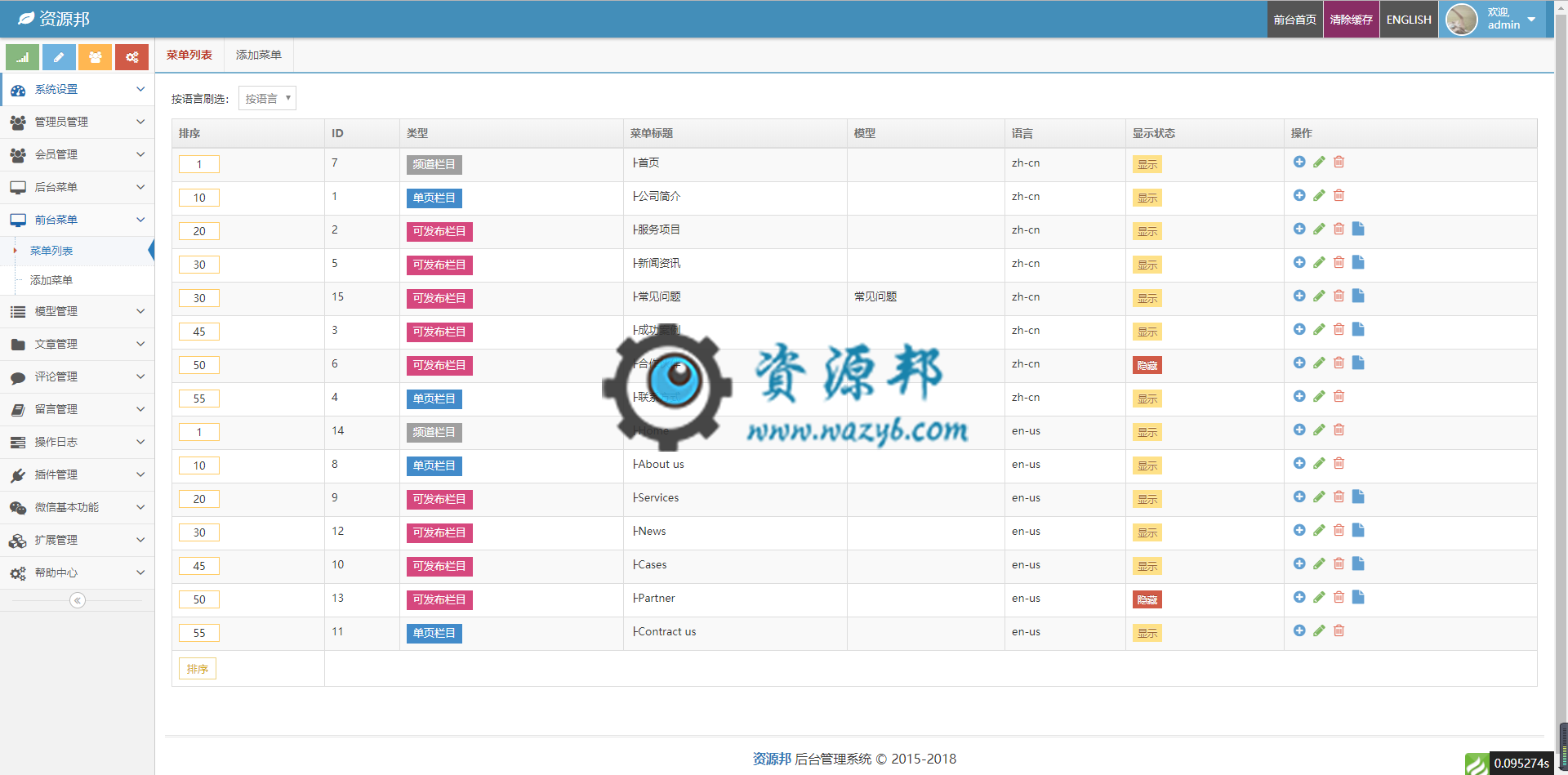 【永久会员专享】基于TP5+ACE框架开发的响应式通用后台权限管理系统插图13 【永久会员专享】基于TP5+ACE框架开发的响应式通用后台权限管理系统插图13