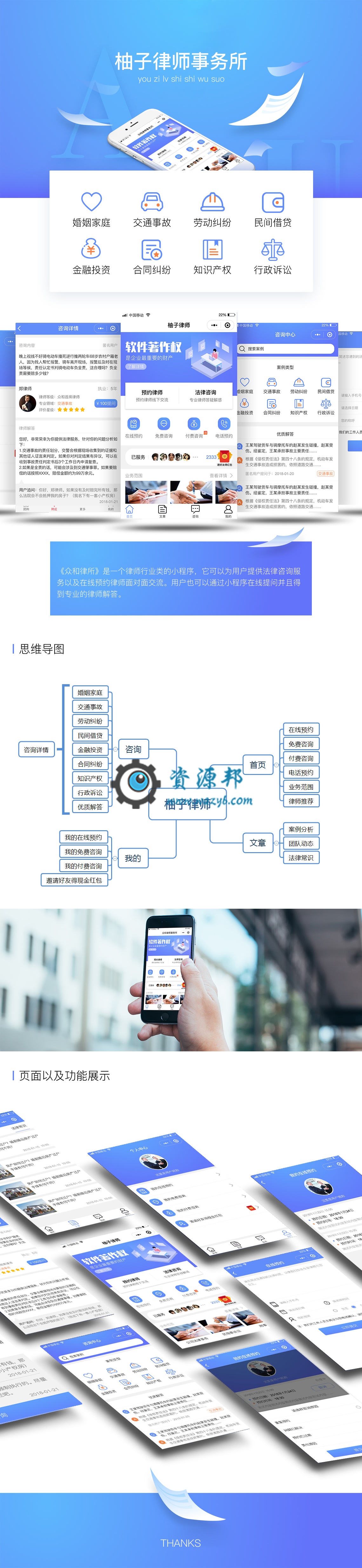 【微擎微赞模块】柚子律师1.31开源解密版—律师事务所小程序应用插图5 【微擎微赞模块】柚子律师1.31开源解密版—律师事务所小程序应用插图5