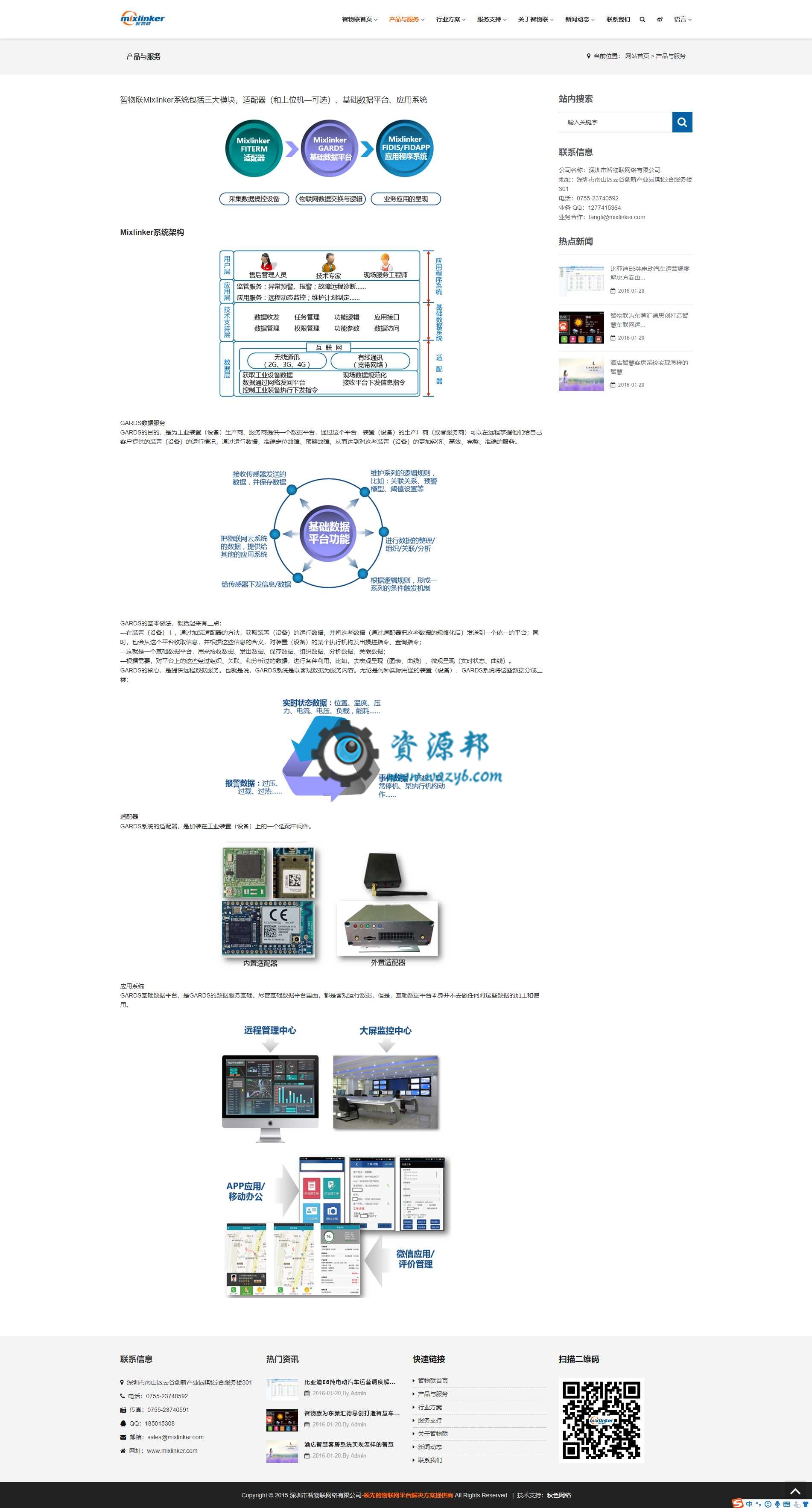 基于ThinkPHP框架开发的中英文HTML5响应式物联网科技企业网站插图4 基于ThinkPHP框架开发的中英文HTML5响应式物联网科技企业网站插图4